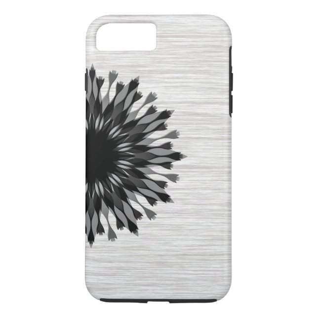 Elegante Black Lotus Blume Wood Stilvoll floral Case-Mate iPhone Hülle (Rückseite)
