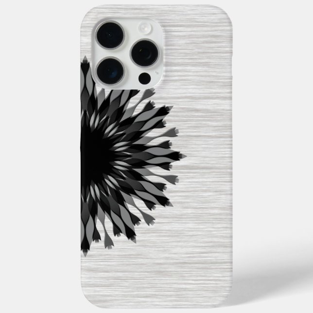 Elegante Black Lotus Blume Wood Stilvoll floral Case-Mate iPhone Hülle (Rückseite)