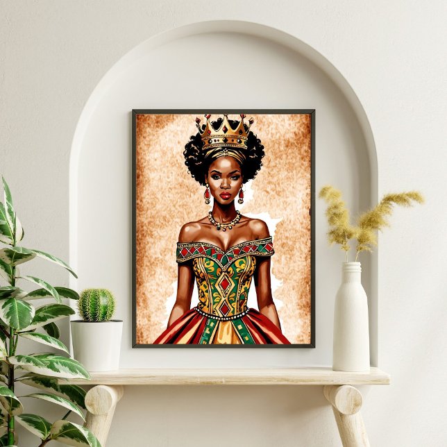 Elegante Black Queen Wall Art - Empowerment der Ro Poster (Von Creator hochgeladen)