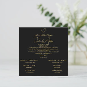 Elegante Black Shiny Liebe Heart Wedding Black Programm