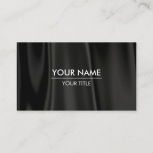 Elegante Black Silk Business Card Visitenkarte