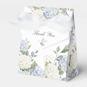 Elegante blassblaue Hortensien-Hochzeit Geschenkschachtel