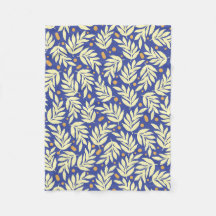 Elegante Blätter Fleece Blanket, kleine 30" x 40"