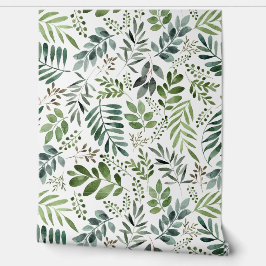 Elegante Blätter für Wasserfarben Tapete