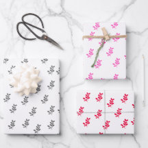 Elegante Blätter Geschenkgutschrift Set 3