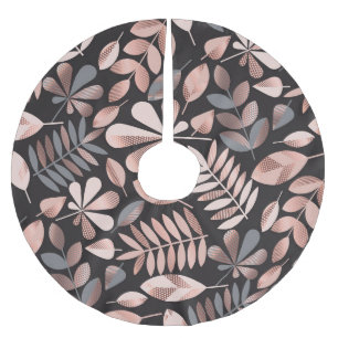 Elegante Blätter im Herbst: Pastellgeometrisch Polyester Weihnachtsbaumdecke