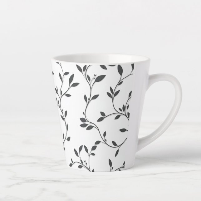 Elegante Blätter Milchtasse (Rechts)