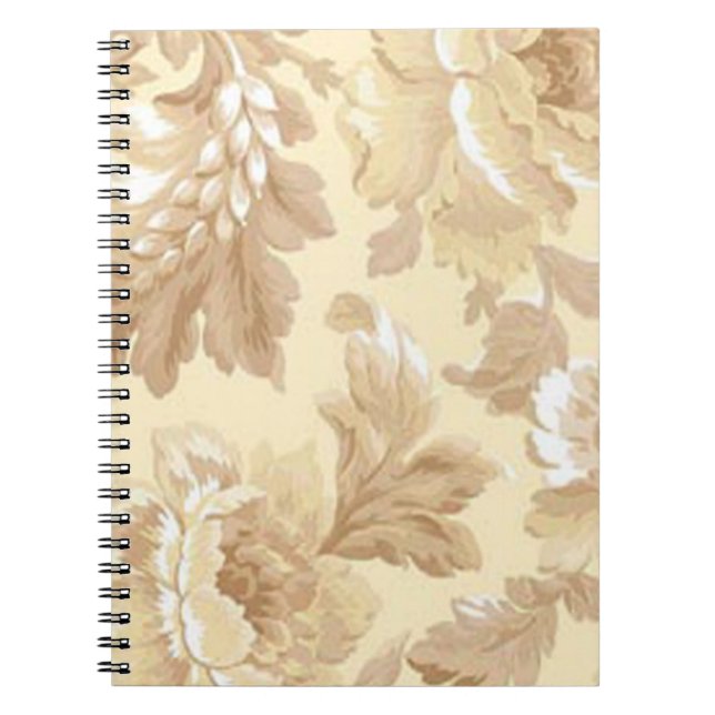 Elegante Blätter Spiral Notebook Notizblock (Vorderseite)