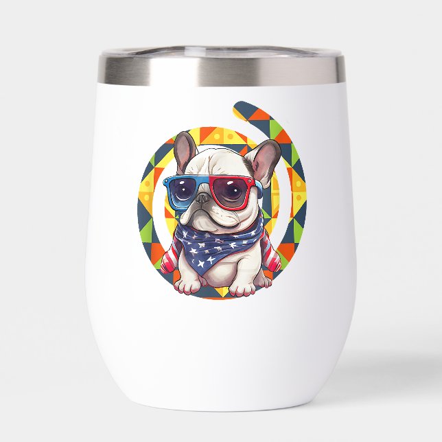 Elegante Blau-Blumenmuster-Keramik (Rückseite)