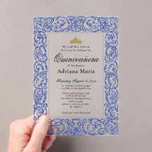 Elegante Blaue 15. Geburtstags-Quinceanera