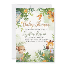 Elegante blaue Aquarell-Baby-Shower-Einladung mit