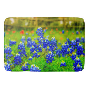 Elegante blaue Blumen-TexasBluebonnets modern Badematte