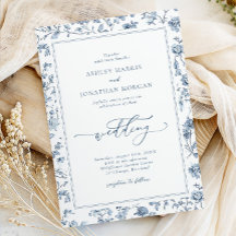 Elegante blaue Chinoiserie-Hochzeit