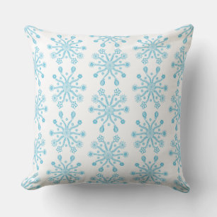 Elegante blaue Flora Vintag mit Verzierten Details Kissen