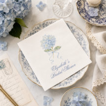 Elegante blaue Hortensien-Brautjunggesellinnen-Par
