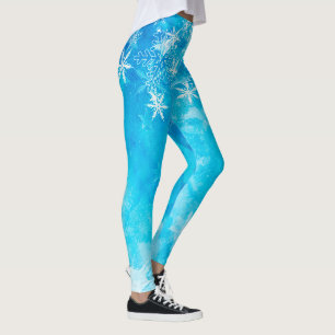 Elegante blaue Leggings des