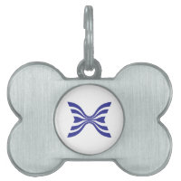 Elegante blaue Linie Buchstabe X Monogramm