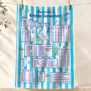Elegante blaue mediterrane Küchenumrechnungen Geschirrtuch