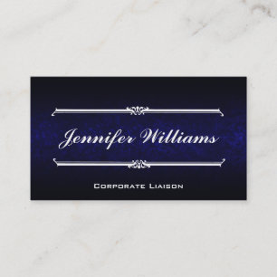 Elegante blaue moderne berufliche Geschäfts-Karte Visitenkarte