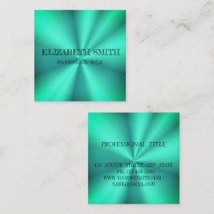 Elegante, blaue, moderne, quadratische Visitenkart Visitenkarte