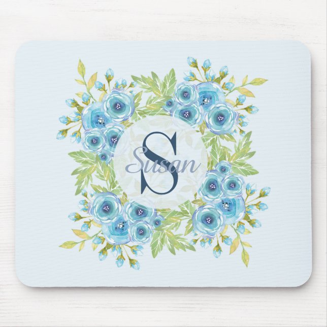 Elegante blaue mousepad (Vorne)