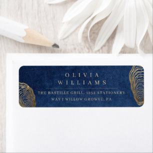Elegante blaue nautische Hochzeitseinladung