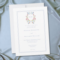 Elegante blaue Pastell-Wildblumen-Krone für die Ho
