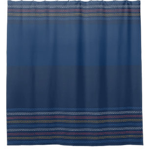 Elegante blaue Regatta gestreift Duschvorhang