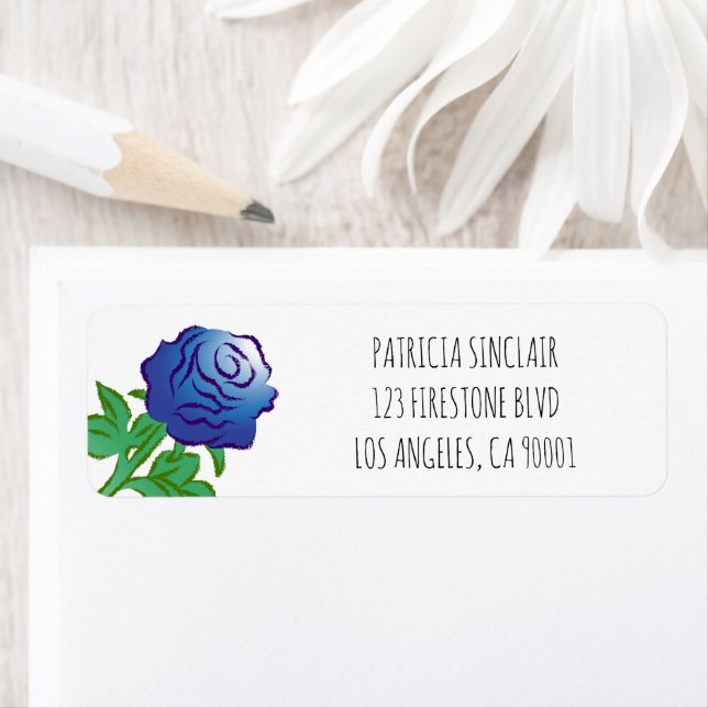 Elegante Blaue Rose (Insitu)