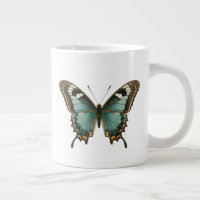 Elegante Blaue Schmetterlings-Kaffeetasse