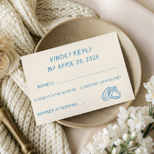 Elegante Blaue Schrift-Typografie Minimalistische 