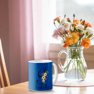 Elegante blaue Tasse