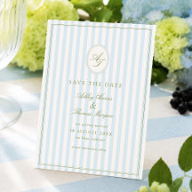 Elegante Blaue und Salbei-Hochzeit