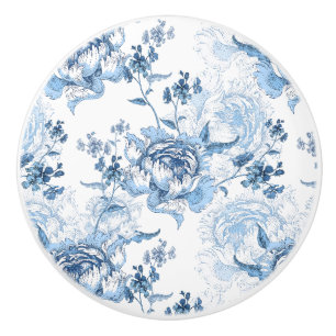 Elegante blaue und weiße Gravitation Keramikknauf