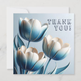 Elegante blaue und weiße Tulpen