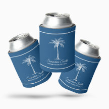 Elegante blaue weiße Palme personalisiert