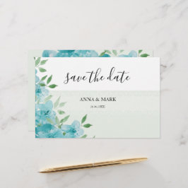 Elegante blaue Wildblumen Briefpapier
