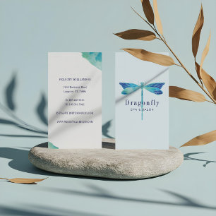 Elegante Blauen und Aqua Visitenkarte
