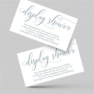 Elegante Blauer Display-Duschvorrichtung zur Einla Begleitkarte