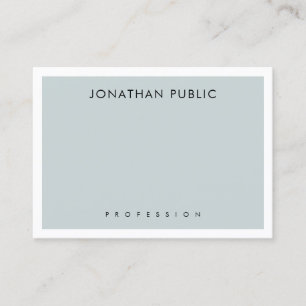 Elegante blaugrüne minimalistische Vorlage Moderne Visitenkarte