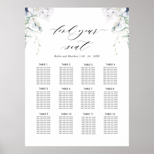 Elegante Bliss, Hochzeitssymbole Poster (Vorne)