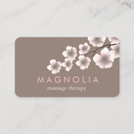 Elegante Blossom Pink Chic Zen Business Card Visitenkarte