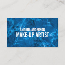 Elegante Blue Abstrakt Marble Design Business Card
