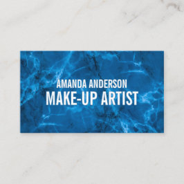Elegante Blue Abstrakt Marble Design Business Card Visitenkarte