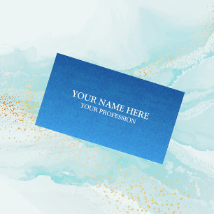 Elegante Blue Beruflich Modern Business Card Visitenkarte