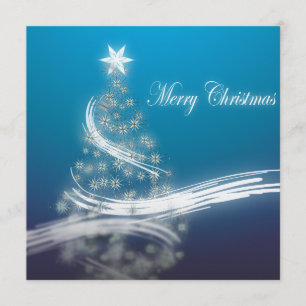 Elegante Blue Corporate Christmas Party Einladung