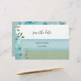 Elegante Blue Field Blume Wasserfarbe Briefpapier