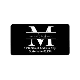 Elegante Blue Flowers Signature Address Labels Adressaufkleber