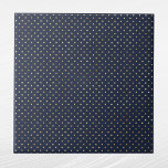 Elegante Blue Gold Polka Dots Fliese<br><div class="desc">Navy Blauer Fliesen mit Goldpolka Punkte. Hex-Code für marineblau ist #202A44.</div>