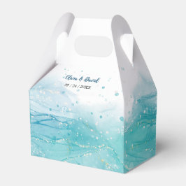 Elegante Blue Ocean Gastgeschenk Hochzeit Box Geschenkschachtel